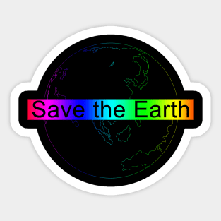 Earth (multicolor) Sticker